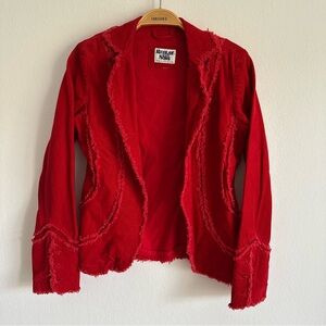 Vintage Y2K Corduroy Jacket Red Grunge Fairy Replay and Sons Italy Whimsigoth